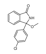 3-(4-chloro-phenyl)-3-methoxy-2,3-dihydro-isoindol-1-one Structure