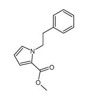 methyl 1-phenethyl-1H-pyrrole-2-carboxylate结构式