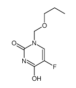 5-fluoro-1-(propoxymethyl)pyrimidine-2,4-dione结构式