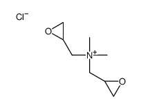 dimethyl-bis(oxiran-2-ylmethyl)azanium,chloride Structure