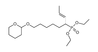 diethyl (9-((tetrahydro-2H-pyran-2-yl)oxy)non-2-en-4-yl)phosphonate结构式