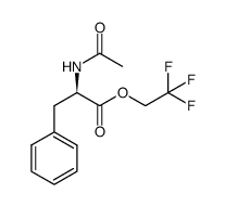 2,2,2-trifluoroethyl acetyl-D-phenylalaninate Structure