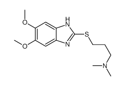 3-[(5,6-dimethoxy-1H-benzimidazol-2-yl)sulfanyl]-N,N-dimethylpropan-1-amine Structure
