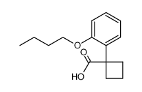 1-(2-butoxyphenyl)cyclobutane-1-carboxylic acid结构式