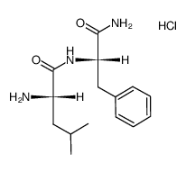 (S)-2-氨基-N-((S)-1-氨基-1-氧代-3-苯基丙烷-2-基)-4-甲基戊酰胺盐酸盐结构式