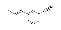 trans-1-(3-cyanophenyl)prop-1-ene结构式