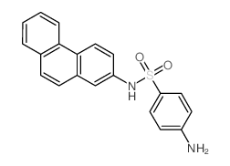 4-amino-N-phenanthren-2-yl-benzenesulfonamide结构式