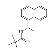 (S)-1-[(2,2-Dimethylpropanoyl)amino]-1-naphthylethane Structure