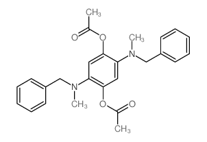 [4-acetyloxy-2,5-bis(benzyl-methyl-amino)phenyl] acetate structure