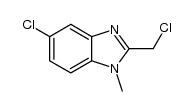5-chloro-2-chloromethyl-1-methyl-1H-benzimidazole结构式