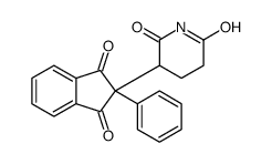 3-(1,3-dioxo-2-phenylinden-2-yl)piperidine-2,6-dione结构式