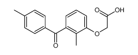 2-[2-methyl-3-(4-methylbenzoyl)phenoxy]acetic acid结构式