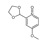 4-methoxy-2-formylpyridine ethylene acetal 1-oxide Structure