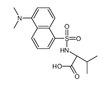 (2R)-2-[[5-(dimethylamino)naphthalen-1-yl]sulfonylamino]-3-methylbutanoic acid结构式