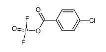 4-Chlorbenzoesaeure-difluorophosphorsaeure-anhydrid结构式