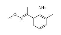 (3'-methyl-2'-amino) acetophenone O-methyl oxime结构式