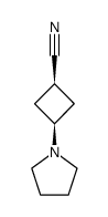 Cyclobutanecarbonitrile,3-(1-pyrrolidinyl)-,cis-(9CI)结构式