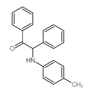 2-[(4-methylphenyl)amino]-1,2-diphenyl-Ethanone Structure