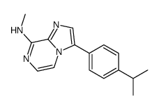 N-methyl-3-(4-propan-2-ylphenyl)imidazo[1,2-a]pyrazin-8-amine Structure