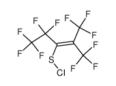 2-trifluoromethylperfluoro-2-pentenesulfenechloride-3结构式