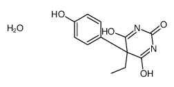 5-ETHYL-5-(P-HYDROXY- PHENYL)BARBITURIC ACID Structure