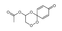 9-oxo-1,2,5-trioxaspiro[5.5]undeca-7,10-dien-4-yl acetate结构式
