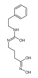 N-hydroxy-4-(2-phenylethylcarbamoylamino)butanamide结构式