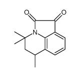 4H-Pyrrolo[3,2,1-ij]quinoline-1,2-dione, 5,6-dihydro-4,4,6-trimethyl structure