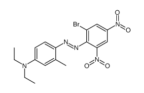 4-[(2-bromo-4,6-dinitrophenyl)azo]-N,N-diethyl-m-toluidine结构式