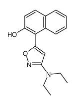 3-(dietilammino)-5-(2-idrossi-1-naftil)isossazolo结构式