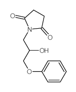 2,5-Pyrrolidinedione,1-(2-hydroxy-3-phenoxypropyl)- structure