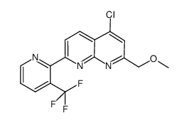 4-chloro-2-methoxymethyl-7-(3-trifluoromethyl-pyridin-2-yl)-[1,8]naphthyridine结构式