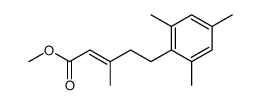 methyl (E)-5-mesityl-3-methylpent-2-enoate结构式