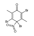 3,4,6-tribromo-2,5-dimethyl-4-nitrocyclohexa-2,5-dienone结构式