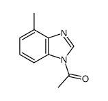 1H-Benzimidazole,1-acetyl-4-methyl-(9CI)结构式