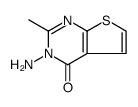 3-AMINO-2-METHYLTHIENO[2,3-D]PYRIMIDIN-4(3H)-ONE结构式
