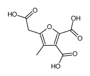 5-carboxymethyl-4-methyl-furan-2,3-dicarboxylic acid Structure