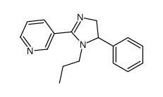 3-(5-phenyl-1-propyl-4,5-dihydroimidazol-2-yl)pyridine Structure