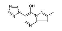 Pyrazolo[1,5-a]pyrimidin-7-ol, 2-methyl-6-(1H-1,2,4-triazol-1-yl)结构式