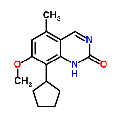 2(1H)-Quinazolinone, 8-cyclopentyl-7-methoxy-5-methyl-结构式