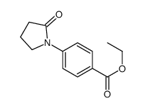 ETHYL 4-(2-OXO-1-PYRROLIDINYL)BENZENECARBOXYLATE结构式