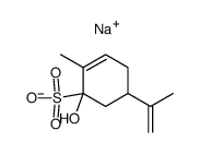 2-Hydroxy-p-mentha-6(1),8-diene-2-sulfonic acid sodium salt structure