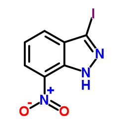 3-碘-7-硝基-1H-吲唑结构式
