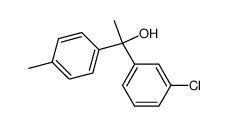 1-(3-Chloro-phenyl)-1-p-tolyl-ethanol结构式