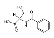 N-benzoyl-D-serine Structure