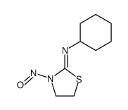 2-(cyclohexylimino)-3-nitrosothiazolidine Structure