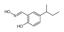 Benzaldehyde, 2-hydroxy-5-(1-methylpropyl)-, oxime结构式