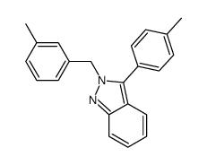 3-(4-methylphenyl)-2-[(3-methylphenyl)methyl]indazole结构式