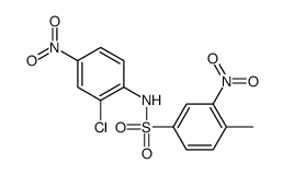 N-(2-chloro-4-nitrophenyl)-4-methyl-3-nitrobenzenesulfonamide Structure