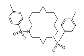 1,6-bis-(4-methylphenyl)sulfonyl-1,6-diazacyclohexadecane结构式